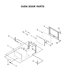 Oven Door Parts parts for Whirlpool Wall Oven/Microwave Combo WOC54EC0HB02 from AppliancePartsPros.com