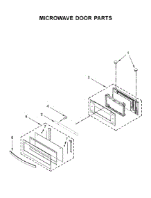 Microwave Door Parts parts for Whirlpool Wall Oven/Microwave Combo WOC54EC0HS03 from AppliancePartsPros.com
