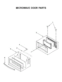 Microwave Door Parts parts for Whirlpool Wall Oven/Microwave Combo WOC54EC0HS04 from AppliancePartsPros.com