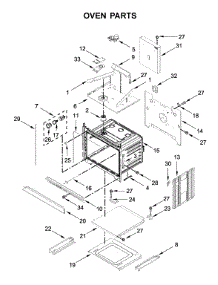 Oven Parts parts for Whirlpool Wall Oven/Microwave Combo WOC54EC0HW03 from AppliancePartsPros.com
