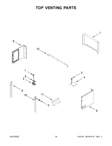 Top Venting Parts parts for Whirlpool Wall Oven/Microwave Combo WOC54EC0HW20 from AppliancePartsPros.com