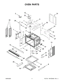 Oven Parts parts for Whirlpool Wall Oven/Microwave Combo WOC54EC7HB20 from AppliancePartsPros.com