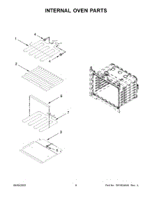 Internal Oven Parts parts for Whirlpool Wall Oven/Microwave Combo WOC54EC7HB20 from AppliancePartsPros.com