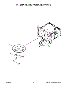 Internal Microwave Parts parts for Whirlpool Wall Oven/Microwave Combo WOC54EC7HB20 from AppliancePartsPros.com