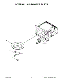 Internal Microwave Parts parts for Whirlpool Wall Oven/Microwave Combo WOC54EC7HB22 from AppliancePartsPros.com