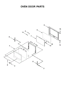 Oven Door Parts parts for Whirlpool Wall Oven/Microwave Combo WOC54EC7HS02 from AppliancePartsPros.com
