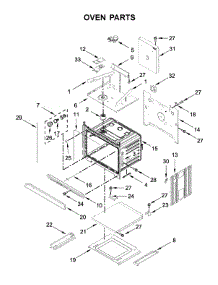 Oven Parts parts for Whirlpool Wall Oven/Microwave Combo WOC54EC7HS03 from AppliancePartsPros.com