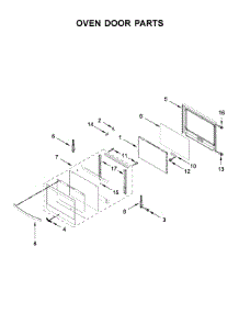 Oven Door Parts parts for Whirlpool Wall Oven/Microwave Combo WOC54EC7HS03 from AppliancePartsPros.com