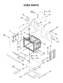 Oven Parts parts for Whirlpool Wall Oven/Microwave Combo WOC54EC7HS04 from AppliancePartsPros.com