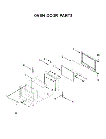 Oven Door Parts parts for Whirlpool Wall Oven/Microwave Combo WOC54EC7HS04 from AppliancePartsPros.com