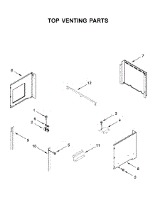Top Venting Parts parts for Whirlpool Wall Oven/Microwave Combo WOC54EC7HS04 from AppliancePartsPros.com