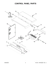 Control Panel Parts parts for Whirlpool Wall Oven/Microwave Combo WOC54EC7HS20 from AppliancePartsPros.com