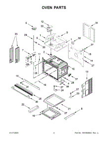 Oven Parts parts for Whirlpool Wall Oven/Microwave Combo WOC54EC7HS21 from AppliancePartsPros.com