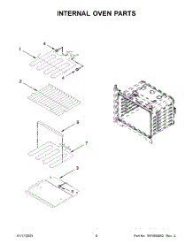 Internal Oven Parts parts for Whirlpool Wall Oven/Microwave Combo WOC54EC7HS21 from AppliancePartsPros.com
