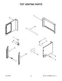 Top Venting Parts parts for Whirlpool Wall Oven/Microwave Combo WOC54EC7HS21 from AppliancePartsPros.com
