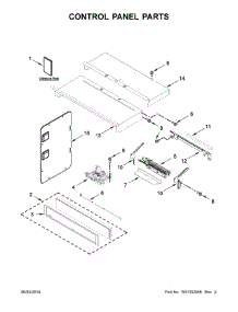 Control Panel Parts parts for Whirlpool Wall Oven/Microwave Combo WOC54EC7HW02 from AppliancePartsPros.com