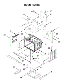 Oven Parts parts for Whirlpool Wall Oven/Microwave Combo WOC54EC7HW02 from AppliancePartsPros.com