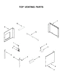 Top Venting Parts parts for Whirlpool Wall Oven/Microwave Combo WOC54EC7HW02 from AppliancePartsPros.com
