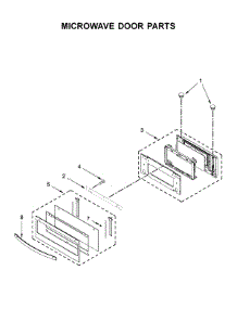 Microwave Door Parts parts for Whirlpool Wall Oven/Microwave Combo WOC54EC7HW02 from AppliancePartsPros.com