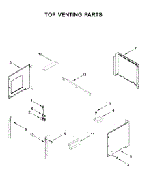 Top Venting Parts parts for Whirlpool Wall Oven/Microwave Combo WOC54EC7HW03 from AppliancePartsPros.com