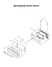Microwave Door Parts parts for Whirlpool Wall Oven/Microwave Combo WOC54EC7HW03 from AppliancePartsPros.com