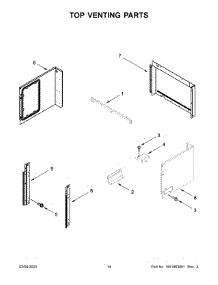 Top Venting Parts parts for Whirlpool Wall Oven/Microwave Combo WOC54EC7HW22 from AppliancePartsPros.com