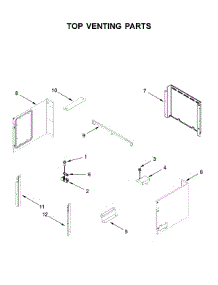 Top Venting Parts parts for Whirlpool Wall Oven/Microwave Combo WOC75EC0HS02 from AppliancePartsPros.com