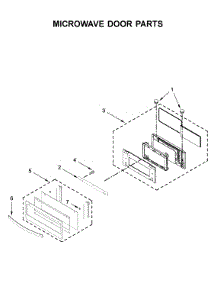 Microwave Door Parts parts for Whirlpool Wall Oven/Microwave Combo WOC75EC0HS02 from AppliancePartsPros.com