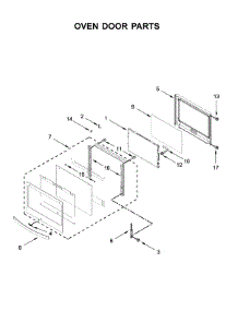 Oven Door Parts parts for Whirlpool Wall Oven/Microwave Combo WOC75EC0HS03 from AppliancePartsPros.com