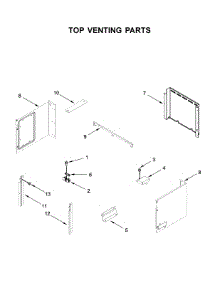 Top Venting Parts parts for Whirlpool Wall Oven/Microwave Combo WOC75EC0HS03 from AppliancePartsPros.com