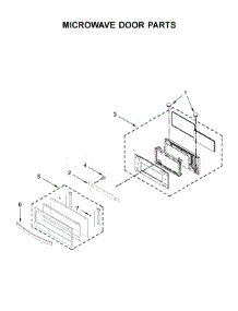 Microwave Door Parts parts for Whirlpool Wall Oven/Microwave Combo WOC75EC0HV03 from AppliancePartsPros.com