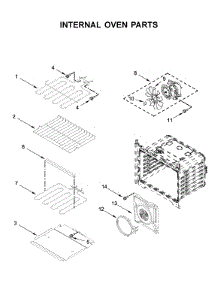 Internal Oven Parts parts for Whirlpool Wall Oven/Microwave Combo WOC75EC0HV04 from AppliancePartsPros.com