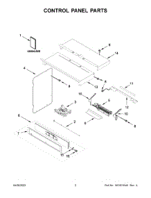 Control Panel Parts parts for Whirlpool Wall Oven/Microwave Combo WOC75EC0HV20 from AppliancePartsPros.com
