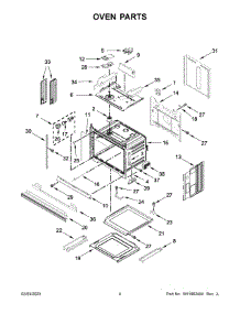 Oven Parts parts for Whirlpool Wall Oven/Microwave Combo WOC75EC0HV22 from AppliancePartsPros.com