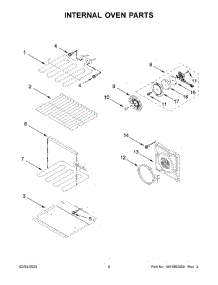 Internal Oven Parts parts for Whirlpool Wall Oven/Microwave Combo WOC75EC0HV22 from AppliancePartsPros.com