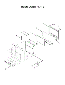 Oven Door Parts parts for Whirlpool Wall Oven/Microwave Combo WOC75EC7HS02 from AppliancePartsPros.com