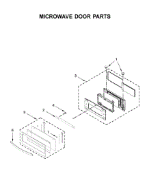 Microwave Door Parts parts for Whirlpool Wall Oven/Microwave Combo WOC75EC7HS03 from AppliancePartsPros.com