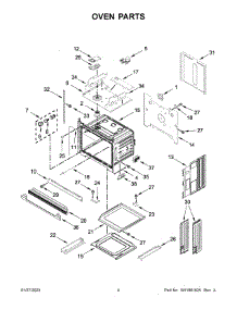 Oven Parts parts for Whirlpool Wall Oven/Microwave Combo WOC75EC7HS21 from AppliancePartsPros.com
