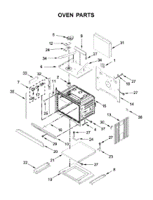 Oven Parts parts for Whirlpool Wall Oven/Microwave Combo WOC75EC7HV02 from AppliancePartsPros.com