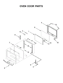 Oven Door Parts parts for Whirlpool Wall Oven/Microwave Combo WOC75EC7HV02 from AppliancePartsPros.com
