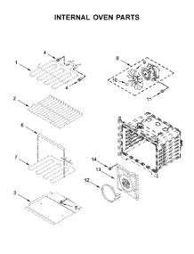 Internal Oven Parts parts for Whirlpool Wall Oven/Microwave Combo WOC75EC7HV02 from AppliancePartsPros.com