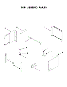 Top Venting Parts parts for Whirlpool Wall Oven/Microwave Combo WOC75EC7HV02 from AppliancePartsPros.com