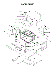 Oven Parts parts for Whirlpool Wall Oven/Microwave Combo WOC75EC7HV03 from AppliancePartsPros.com