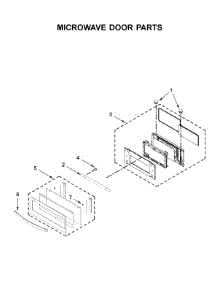 Microwave Door Parts parts for Whirlpool Wall Oven/Microwave Combo WOC75EC7HV03 from AppliancePartsPros.com