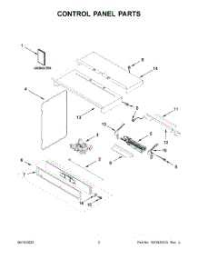 Control Panel Parts parts for Whirlpool Wall Oven/Microwave Combo WOC75EC7HV20 from AppliancePartsPros.com