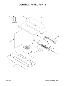 Control Panel Parts parts for Whirlpool Wall Oven/Microwave Combo WOC97EC0HZ02 from AppliancePartsPros.com