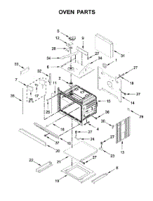 Oven Parts parts for Whirlpool Wall Oven/Microwave Combo WOC97EC0HZ02 from AppliancePartsPros.com