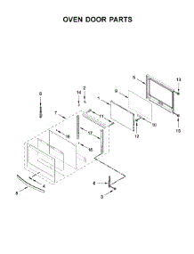 Oven Door Parts parts for Whirlpool Wall Oven/Microwave Combo WOC97EC0HZ02 from AppliancePartsPros.com