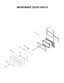 Microwave Door Parts parts for Whirlpool Wall Oven/Microwave Combo WOC97EC0HZ02 from AppliancePartsPros.com