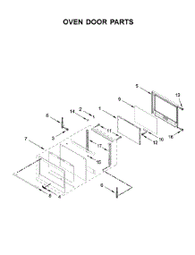 Oven Door Parts parts for Whirlpool Wall Oven/Microwave Combo WOCA7EC0HN02 from AppliancePartsPros.com